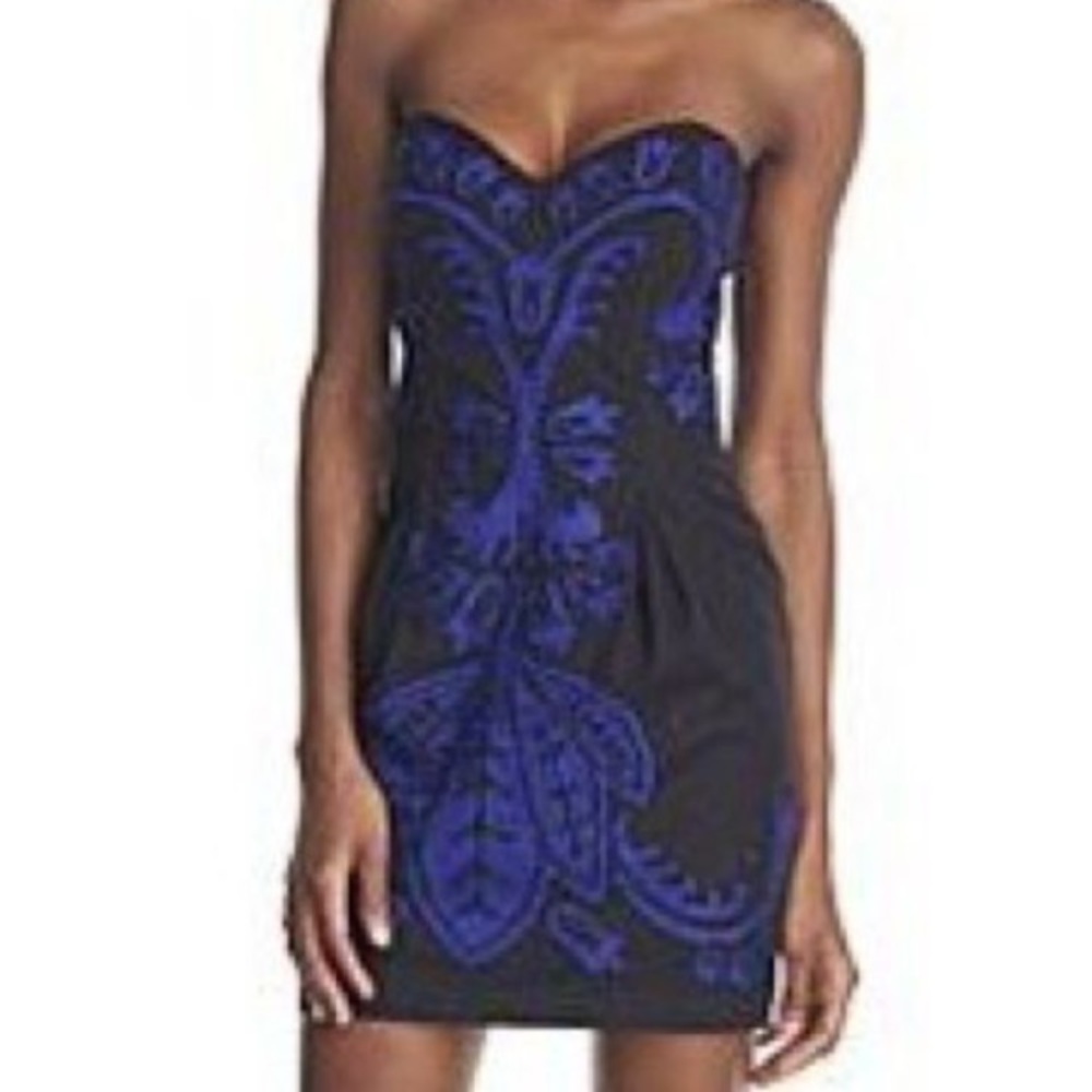French Connection Beaded Strapless Dress size 8